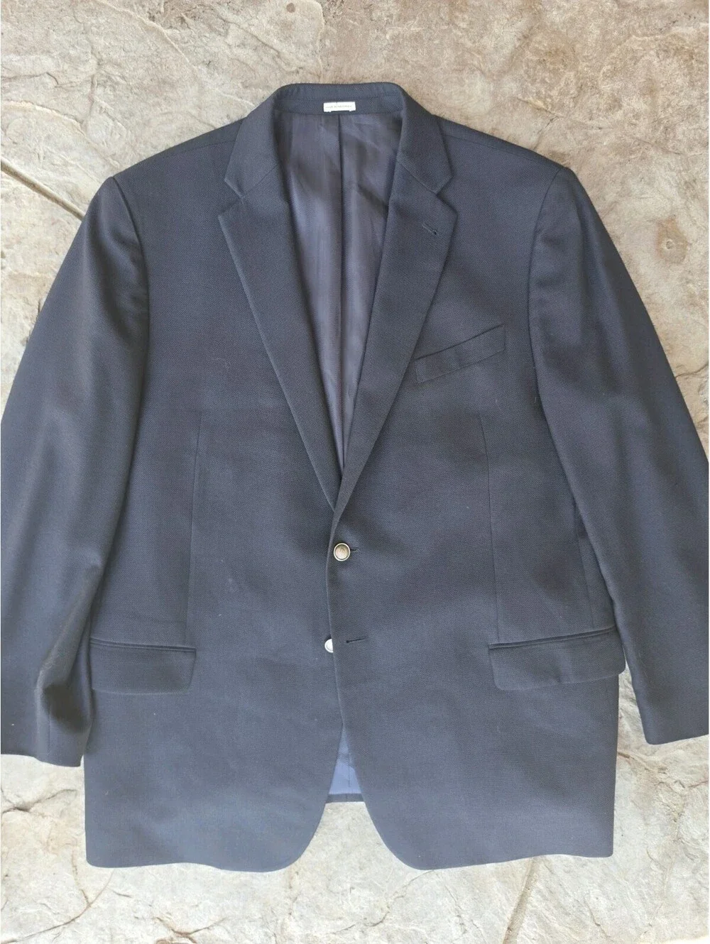 Joseph Abboud Heritage 46R Blazer REDA Super 110s Wool Navy Blue Sport Coat